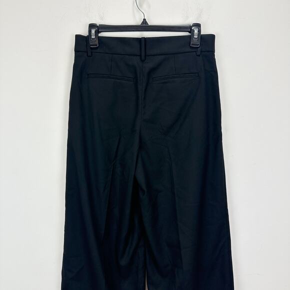 Madewell The Petite Harlow Superwide Leg Trouser Brushed Twill Black US 0 NWT - Picture 9 of 13